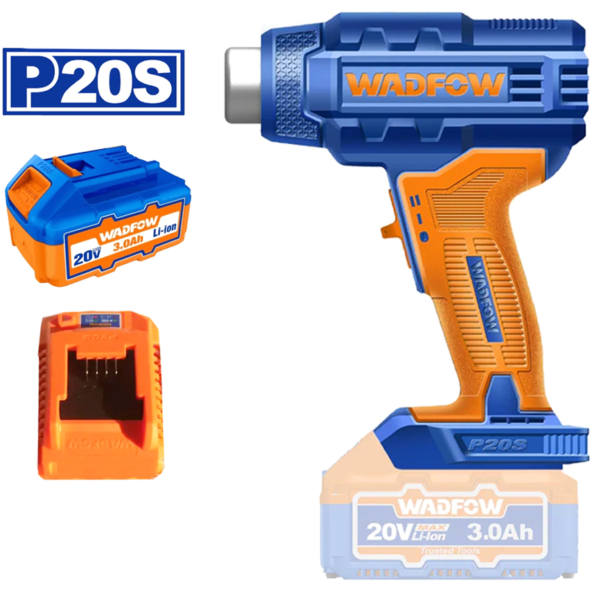 Wadfow WKH1B01 Li-Ion Heat Gun 20V | Wadfow by KHM Megatools Corp. Wadfow WKH1B01 Li-Ion Heat Gun 20V | Wadfow by KHM Megatools Corp.